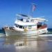 Privately-Owned Recreational Trawler Boat Runs Aground at Jetty Park Near Port Canaveral