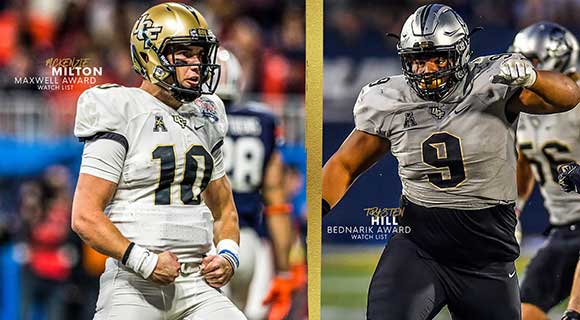 UCF Football Players McKenzie Milton and Trysten Hill on Post Season ...