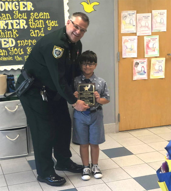 Brevard County Sheriff Wayne Ivey Recognizes Leighton Lucier With The ...