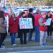 VIDEO: Brevard County Teachers Fight For Raises, Protest Outside School ...