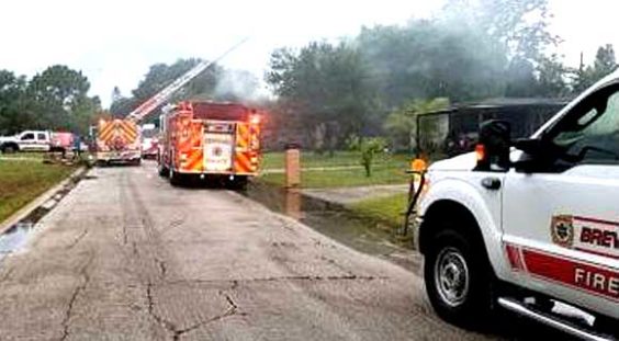 Brevard County Fire Rescue Battles Residential Structure Fire On Palm ...