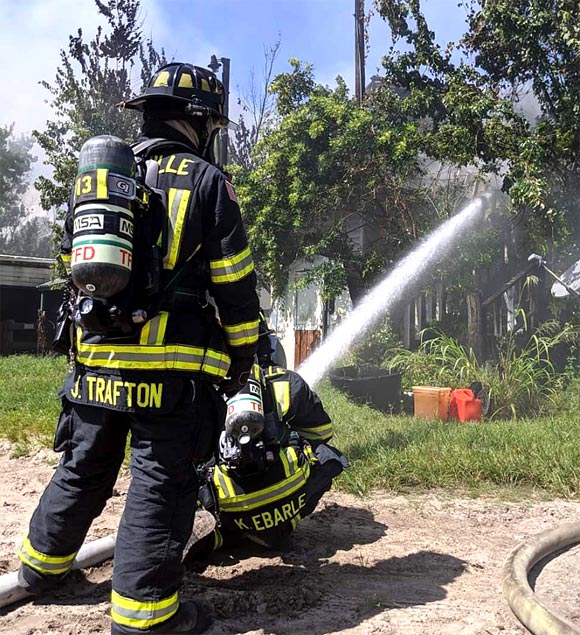 Titusville And Brevard County Fire Crews Douse Large Barn Blaze Off Fox ...