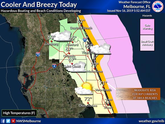 WEEKEND WEATHER: Cooler, Breezy Conditions Across Brevard – Partly ...