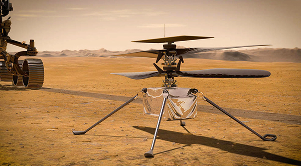 Mire: El Persevering Rover de la NASA ofrece una vista detallada de un helicóptero de Marte mientras navega por terrenos desafiantes