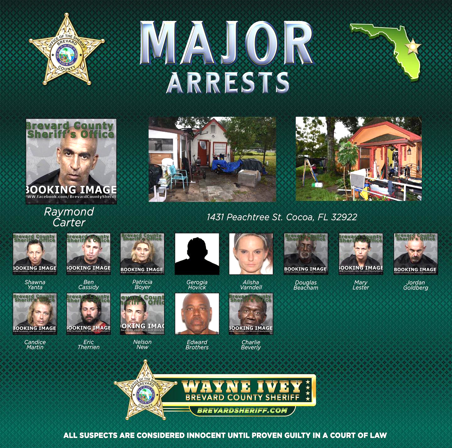 BUSTED! Brevard Area SWAT Teams Arrest 14 After Raiding 'Drug and Crime