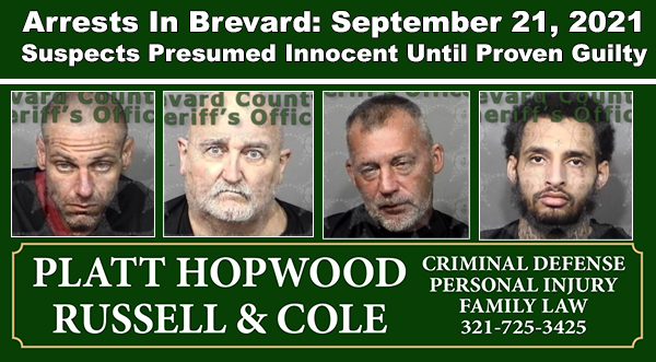 Arrests In Brevard County: September 21, 2021 – Suspects Presumed ...