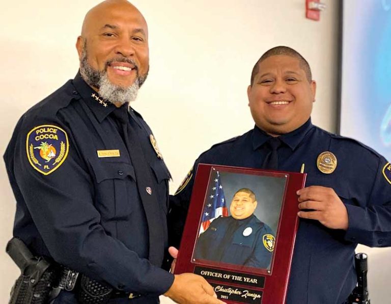 PUBLIC SERVICE: Cocoa Police Department Honors Detective Chris Zuniga ...