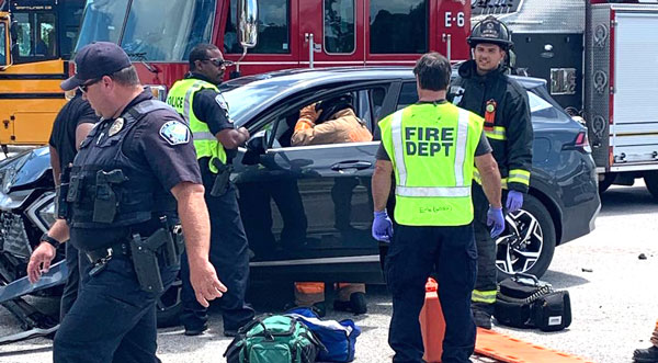 Palm Bay Fire Rescue C-Shift Crew Responds To Vehicle Crash In Bayside ...