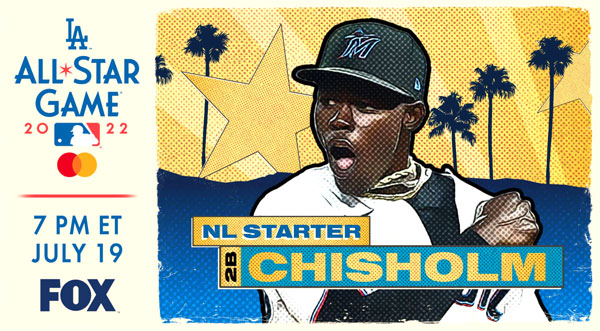 2023 Miami Marlins Auction: Jazz Chisholm Jr. Game Used City Connect Jersey  / Hat from 2023 Season - Miami Marlins