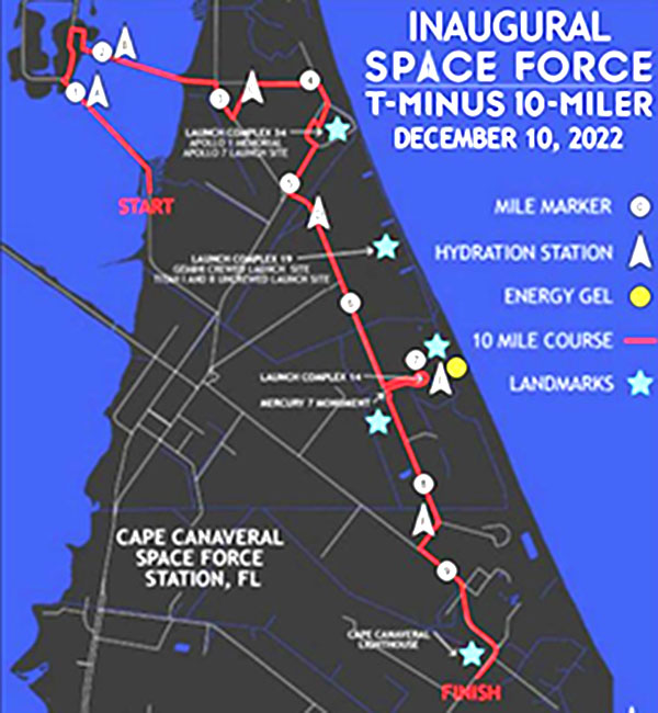 Se abre la inscripción para la carrera inaugural de la Fuerza Espacial de EE. UU. ‘T-Minus 10-Miler’ programada para el 10 de diciembre