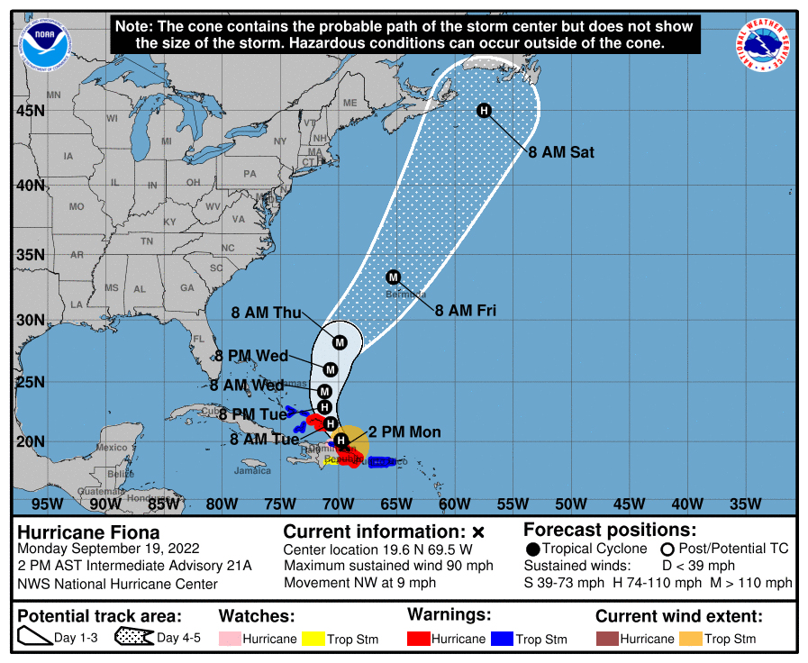 Hurricane Fiona Begins Moving Back Into Atlantic, Catastrophic Flooding ...