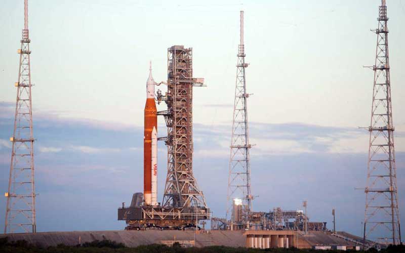 NASA Artemis I Mission Rocket, Spacecraft Back On Pad 39B At Kennedy ...