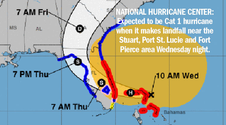 Nhc Nicole Expected To Be Cat 1 Hurricane Will Make Landfall Near Stuart Port St Lucie Area