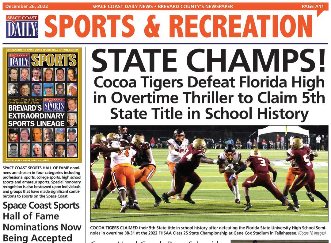HOT OFF THE PRESS December 26 2022 Space Coast Daily News Brevard 
