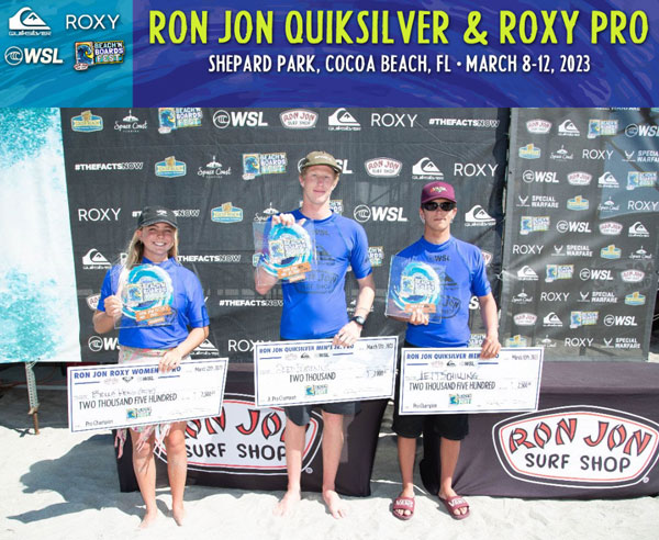 Bella Kenworthy, Jett Schilling, and Reed Platenius Win Ron Jon