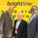 Cocoa Mayor Mike Blake, Manager Stockton Whitten Celebrate New Brightline Station at Orlando Airport