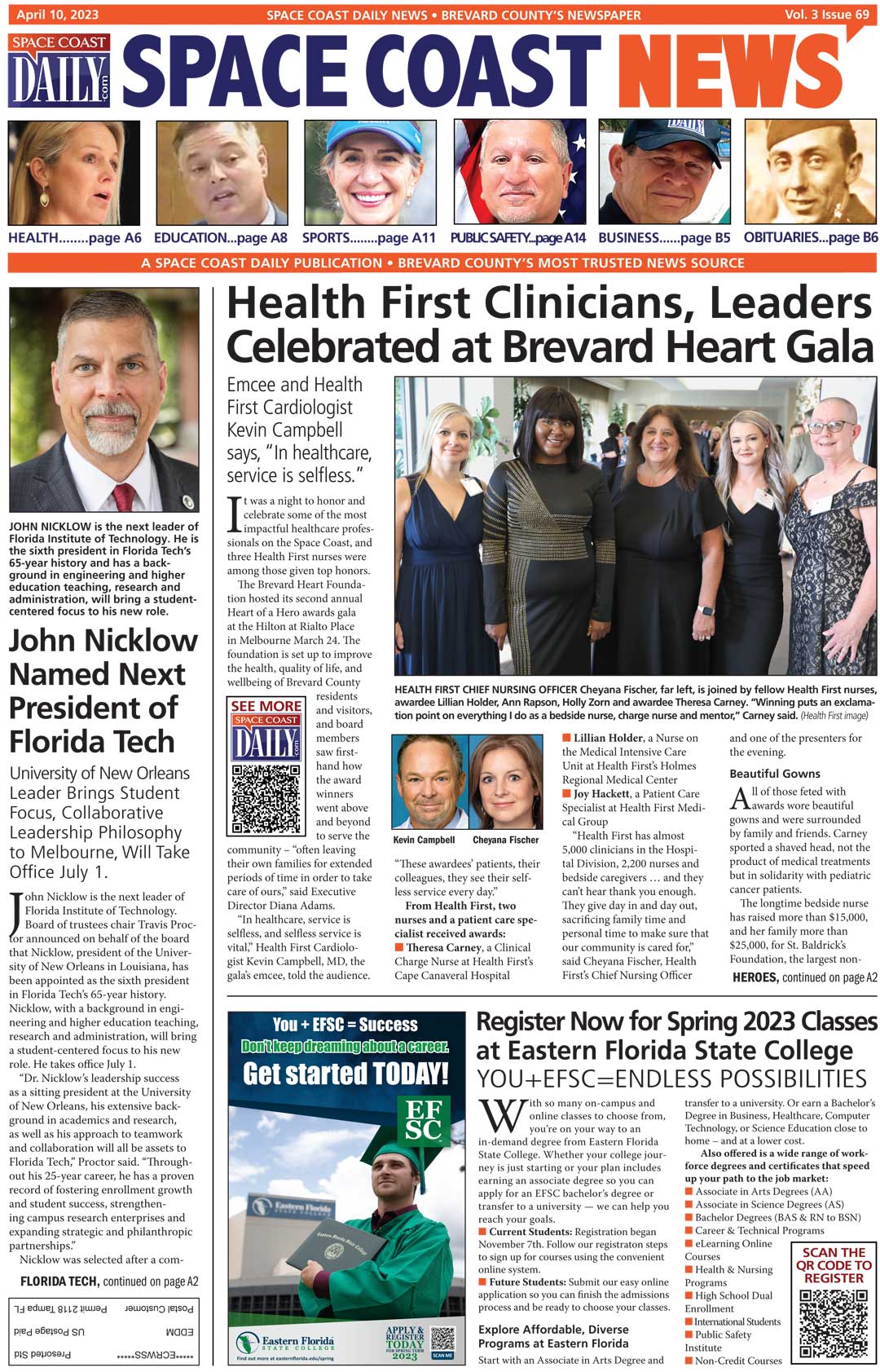 HOT OFF THE PRESS! April 10, 2023 Space Coast Daily News Brevard