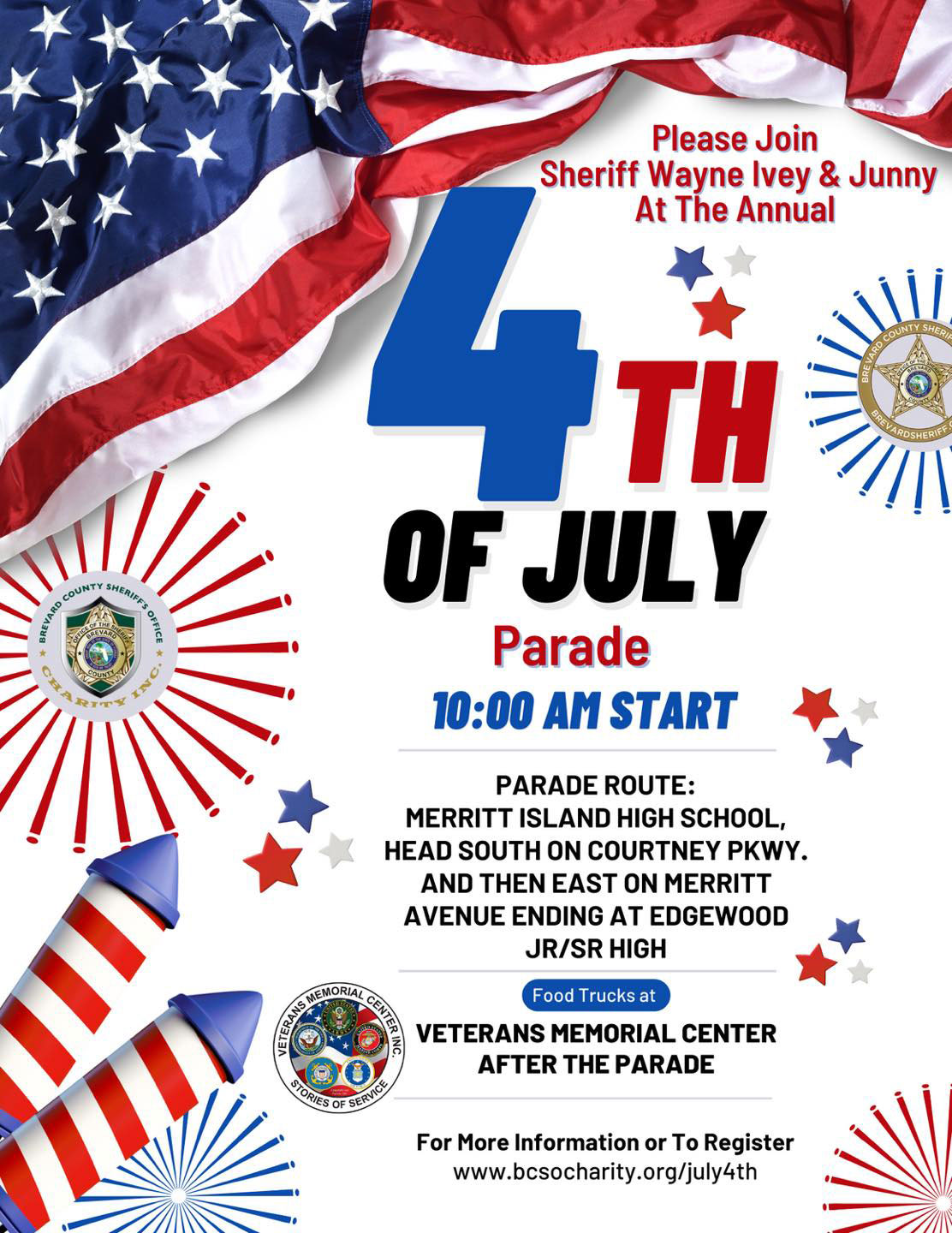 Brevard Sheriff Wayne Ivey Invites Community to Annual 4th of July