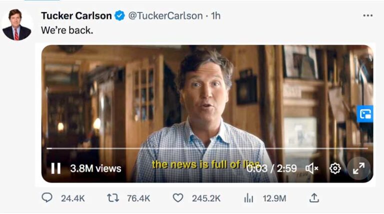 WATCH! Former Fox News Record-Setting Host Tucker Carlson Announces New ...