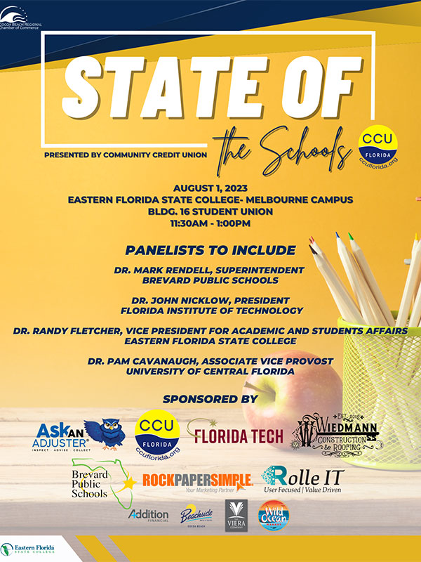 Eastern Florida State to Host 'State of the Schools' Event on Melbourne