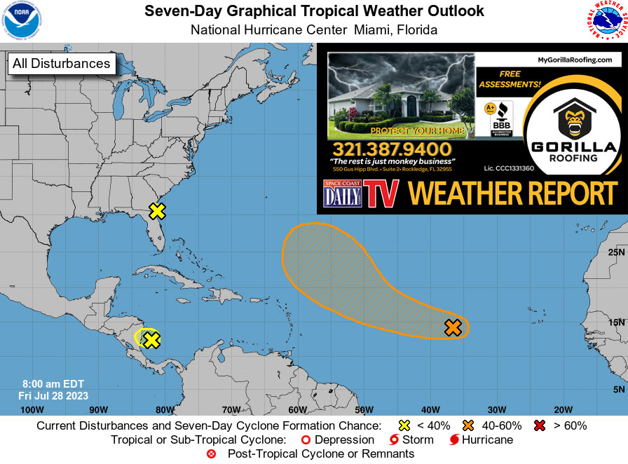 Tropical Wave In Atlantic Trending Away From Florida: NHC Report ...