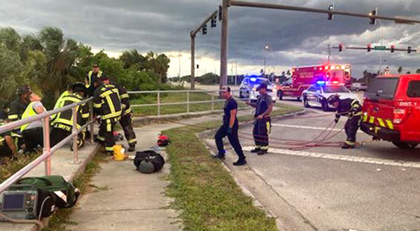 Palm Bay Fire Rescue B-Shift Crews Extinguish Brush Fire In The ...