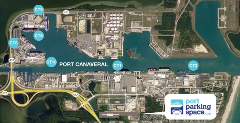 THE PARKING SPACE For Port Canaveral Cruisers Your Premier Port   Port Parking Space At Port Canaveral0800 1 768x396 