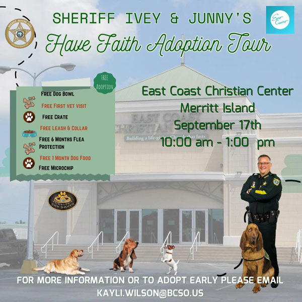 'Have Faith Dog Adoption Tour' to Be Held Sept. 17 at East Coast