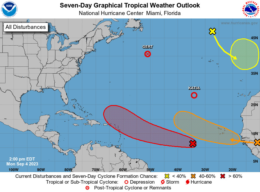 Tropical Disturbance in the Central Atlantic Expected Hurricane