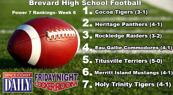 Cocoa Tops Week 6 Power Rankings for Brevard County High School Football