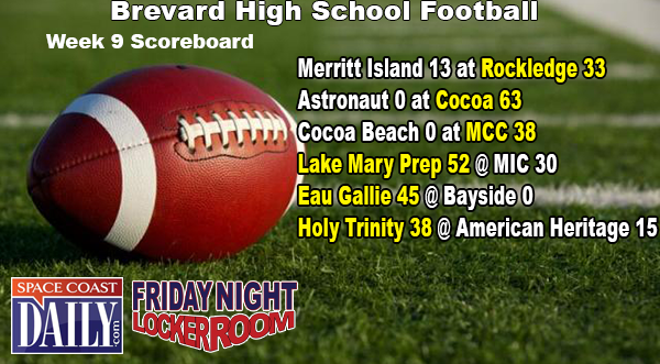 PREP FOOTBALL WEEK 9 SCOREBOARD: Rockledge Raiders Cruise to Victory Over Merritt Island, Cocoa Blanks Astronaut