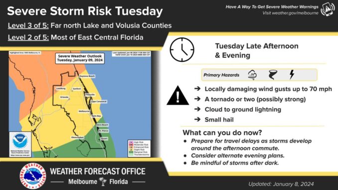 Severe Thunderstorms With Wind Gusts Up to 70 MPH, Potentially Strong ...