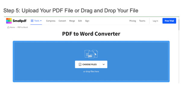 How to Convert a PDF File to Word using SmallPDF Easily and Online ...