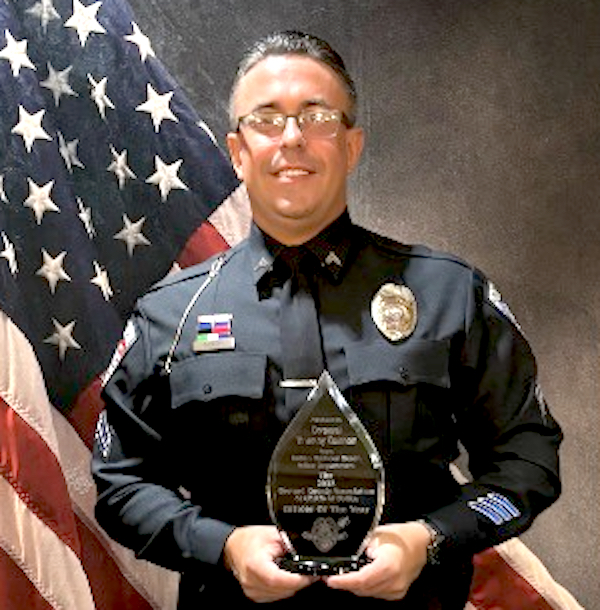 Indian Harbour Beach Police Corporal Tim Gannon Named Officer of the Year By Brevard Association of Chiefs of Police
