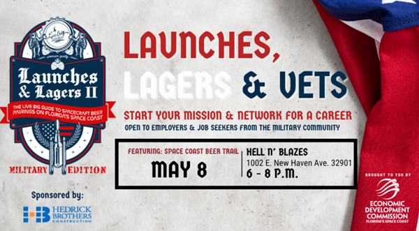 EDC of Florida’s Space Coast to Host ‘Launches, Lagers & Vets’ at Hell N’ Blazes May 8