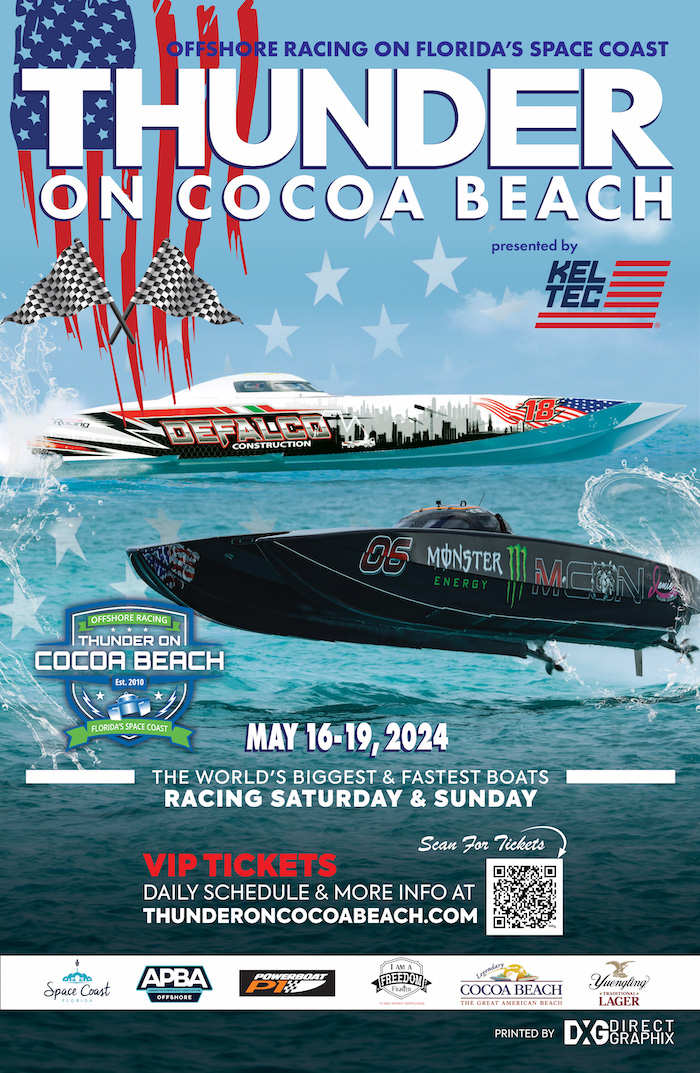 Thunder on Cocoa Beach Offshore Powerboat Race Festivities Set May 16-19, Enjoy All-New VIP Experience