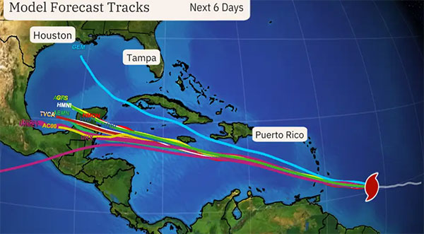 UPDATE: Hurricane Beryl Earliest Category 4 Hurricane on Record in the  Atlantic Ocean - Space Coast Daily