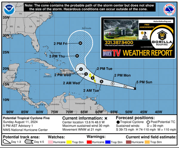 Tropical Storm Ernesto Expected to Form in Next 24 Hours, Impact ...
