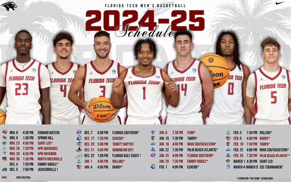 Florida Tech Panthers Basketball Team Releases Schedule for Upcoming Regular Season – Space Coast Daily