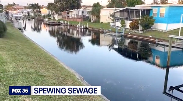 Nearly 500,000 Gallons of Sewage Pours Into Waterways After Palm Bay Infrastructure Failure Amid Hurricane Milton – Space Coast Daily