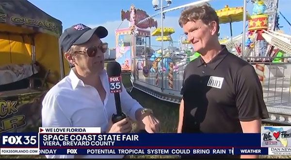 WATCH: Fox 35 Orlando Visits Space Coast State Fair in Viera at Space Coast Daily Park