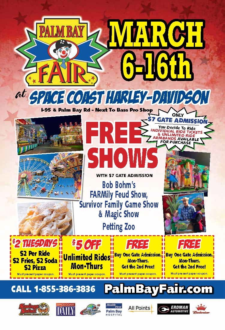 FAMILY FUN! Palm Bay Fair Opens Today at Space Coast Harley-Davidson Events Center