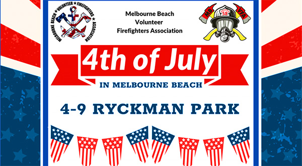 July 4th Party in the Park by Melbourne Beach Volunteer Firefighters Association Set for Ryckman Park