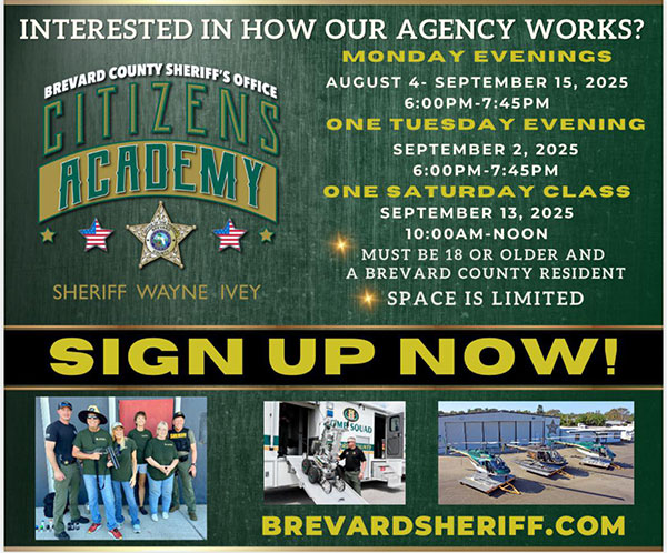 Brevard County Sheriff’s Office to Host Citizens Academy – Get to Know How The Agency Works!