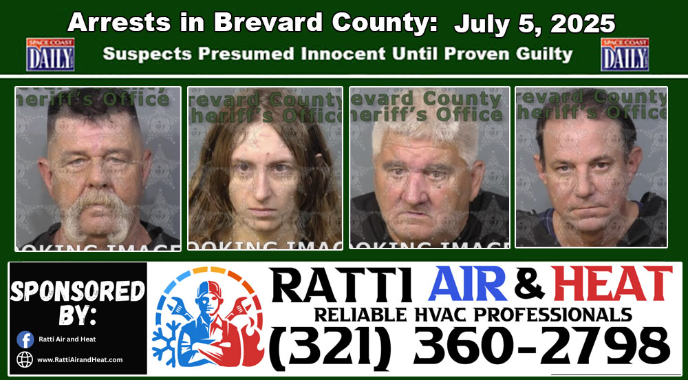 Arrests In Brevard County: July 5, 2025 – Suspects Presumed Innocent Until Proven Guilty