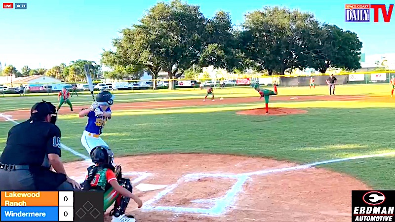 Watch On Space Coast Daily TV! Lakewood Ranch takes on Windermere in Florida Little League Tourney  Action from Crane Field in Melbourne