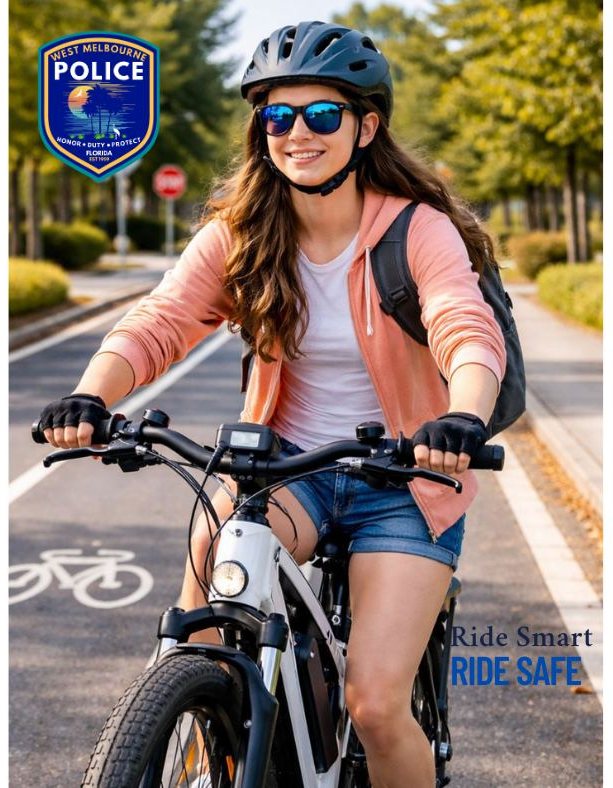West Melbourne Police Clarify E-Bike Laws, Warn Against Illegal Electric Bikes