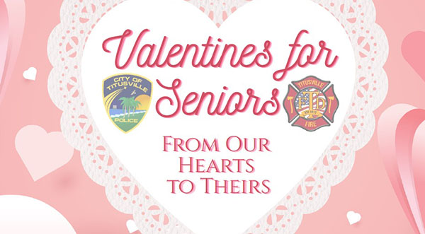 Titusville Police and Fire Departments Launch Valentine’s Donation Drive for Seniors