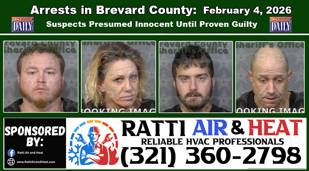 Arrests In Brevard County: February 4, 2026 – Suspects Presumed Innocent Until Proven Guilty