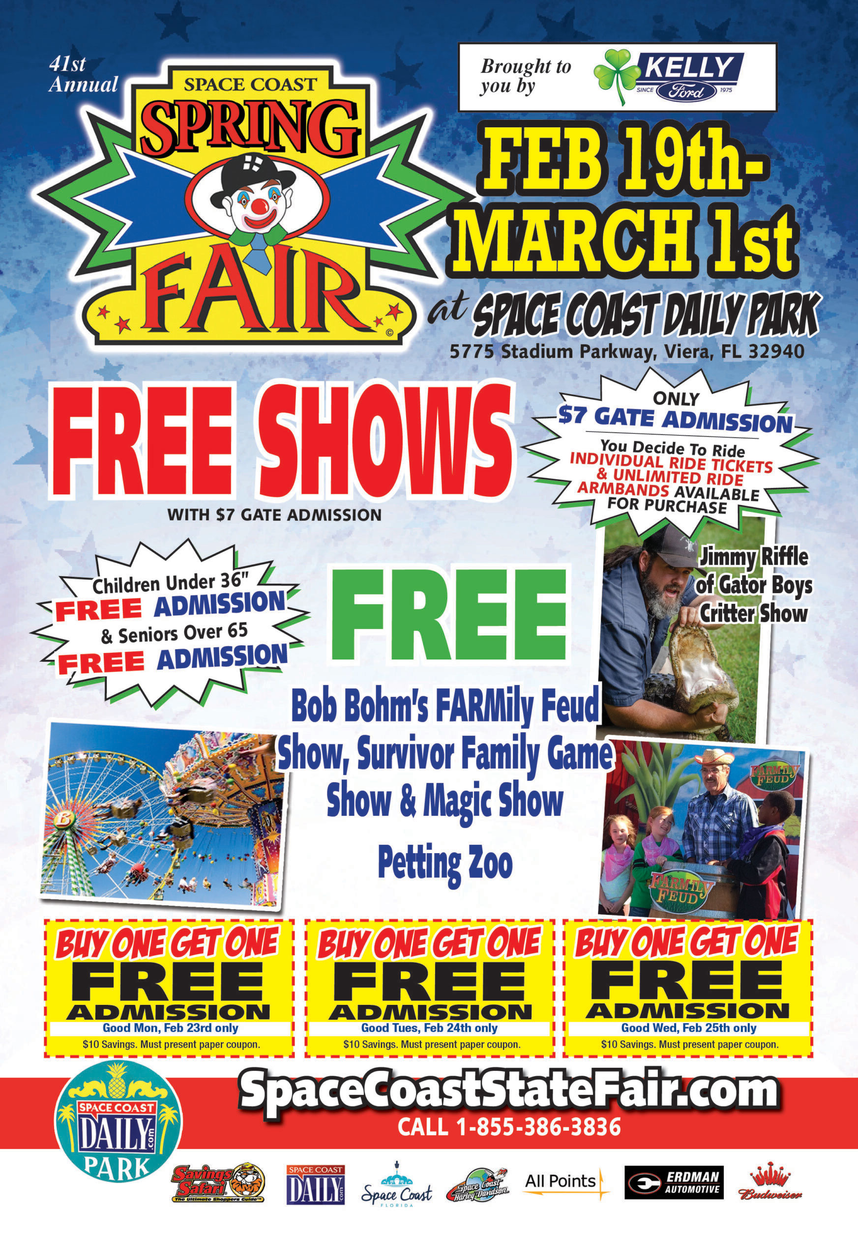 Space Coast Spring Fair Now Open Today Until 12 a.m. at Space Coast Daily Park in Viera